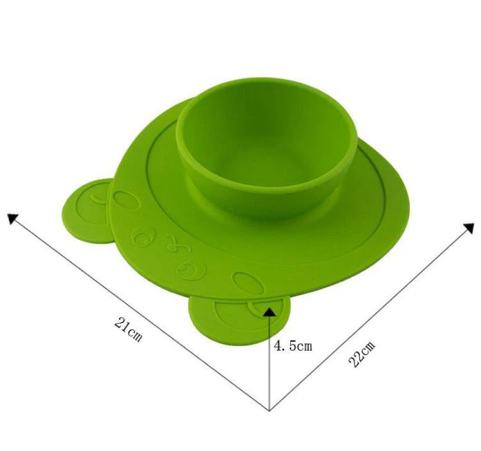 Silicone plate placemat baby Skid Resistant feeding bowl