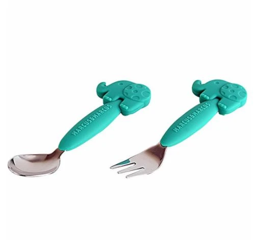 Custom Kid Silicone Baby Fork & Spoon