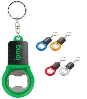 Diseño de regalo promocional para llavero de PVC con abrebotellas de pares