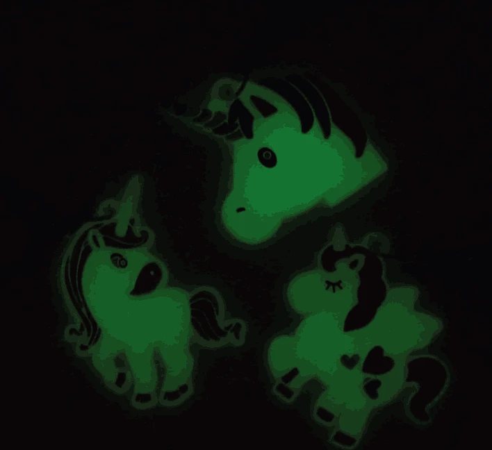 Amazon Cartoon Unicorn Luminous 3D PVC Rubber Key Chain