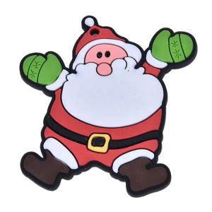 Nevera suave de PVC de dibujos animados con imán de Navidad