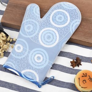 Guantes de tela de algodón Guantes de silicona para horno para alimentos