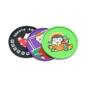 Estera de taza de cerveza de PVC antideslizante de diseño en relieve