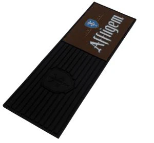Alfombrillas para derrames de barra de pvc suave de cerveza OEM