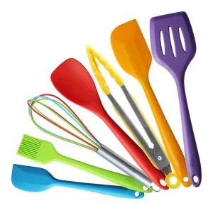 Utensilios de cocina de silicona para utensilios de cocina antiadherentes