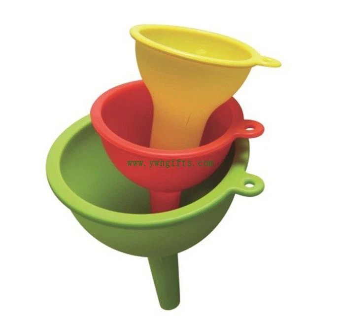 OEM/ODM Kitchen Accessories Collapsible Funnel Foldable Silicone Funnel