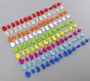 Marcadores de silicona digital creativos para uso de fiesta