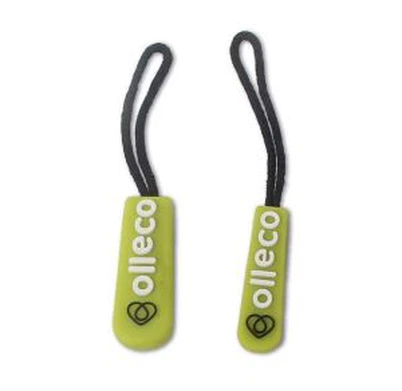 Tiradores decorativos de la cremallera del silicón del logotipo 3D para la ropa