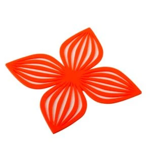 Práctico de costa estático anti de la taza del silicón de la estera de tabla del diseño floral para la bebida