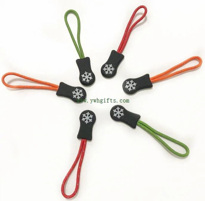 3d Silicone Zipper Puller Rubber Zipper Head PVC Zipper Slider