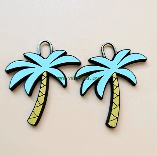 3d Silicone Zipper Puller Rubber Zipper Head PVC Zipper Slider