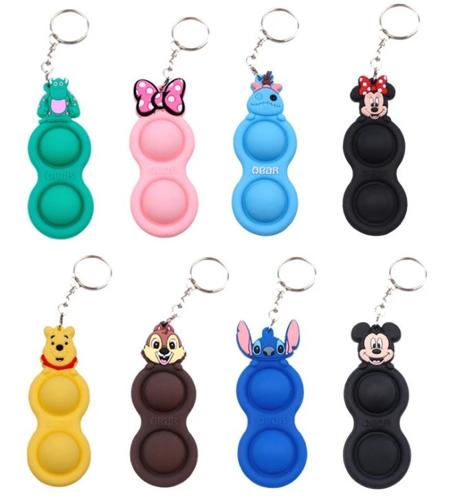 Relieve Pressure Feel Keychain Bubble Decompression Anti-mouse Control Pioneer