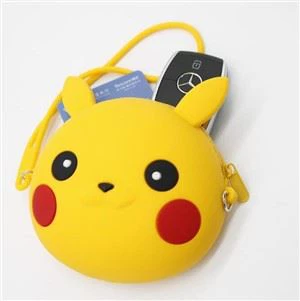 Pikachu car key protector silicone llave bolsa de llaves